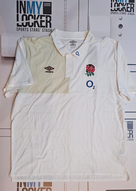 England Rugby Polo Shirt [White and Pale Green]