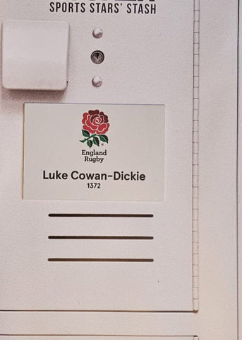 Luke Cowan-Dickie - England Rugby Changing Room Name Plate [White]