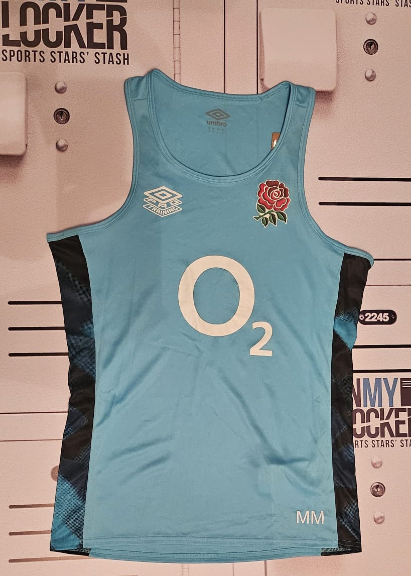 Max Malins - England Rugby Gym Vest [Blue]