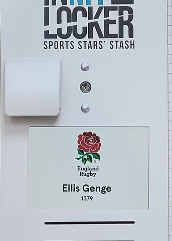 Ellis Genge - England Rugby Changing Room Name Plate [White]