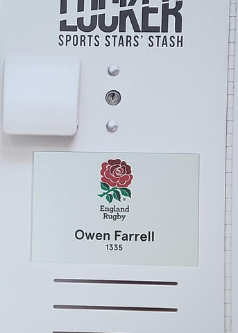 Owen Farrell - England Rugby Changing Room Name Plate [White]