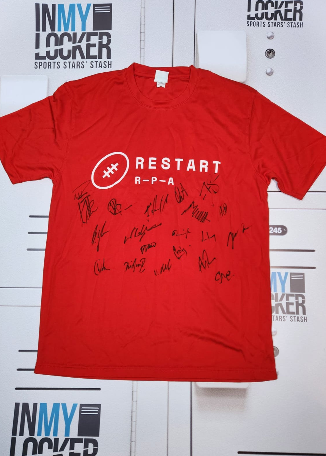 Harlequins Rugby - Signed Restart T-Shirt 2018/19 Squad [Red]