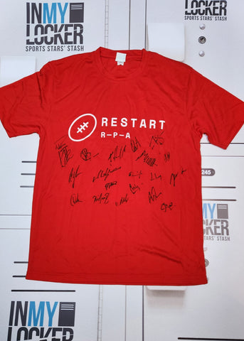 Harlequins Rugby - Signed Restart T-Shirt 2018/19 Squad [Red]