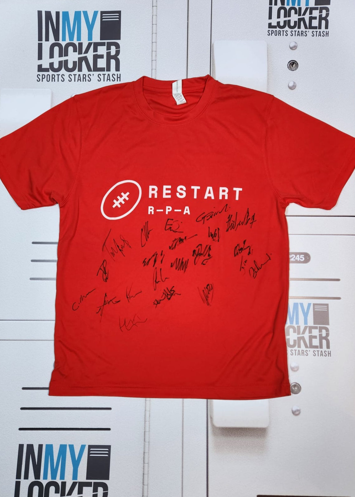 Leicester Tigers Rugby - Signed Restart T-Shirt 2020/21 [Red]