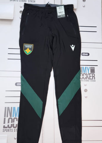 Tom Cruse - Northampton Saints 24/25 Season Track Pants [Black and Green]