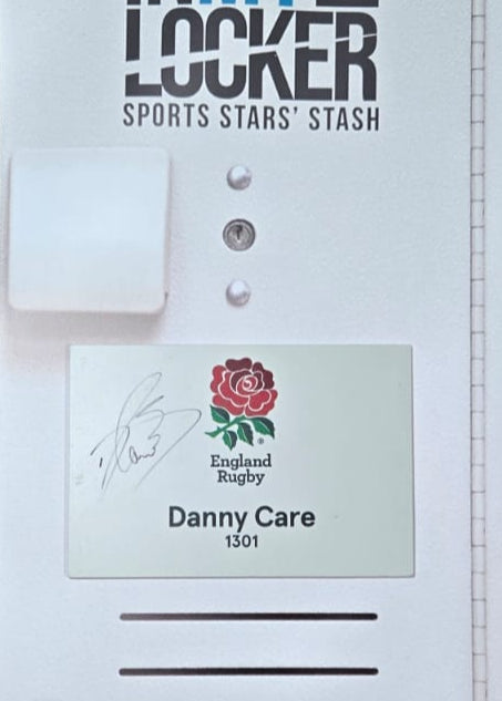 Danny Care - Signed England Rugby Changing Room Name Plate [White]