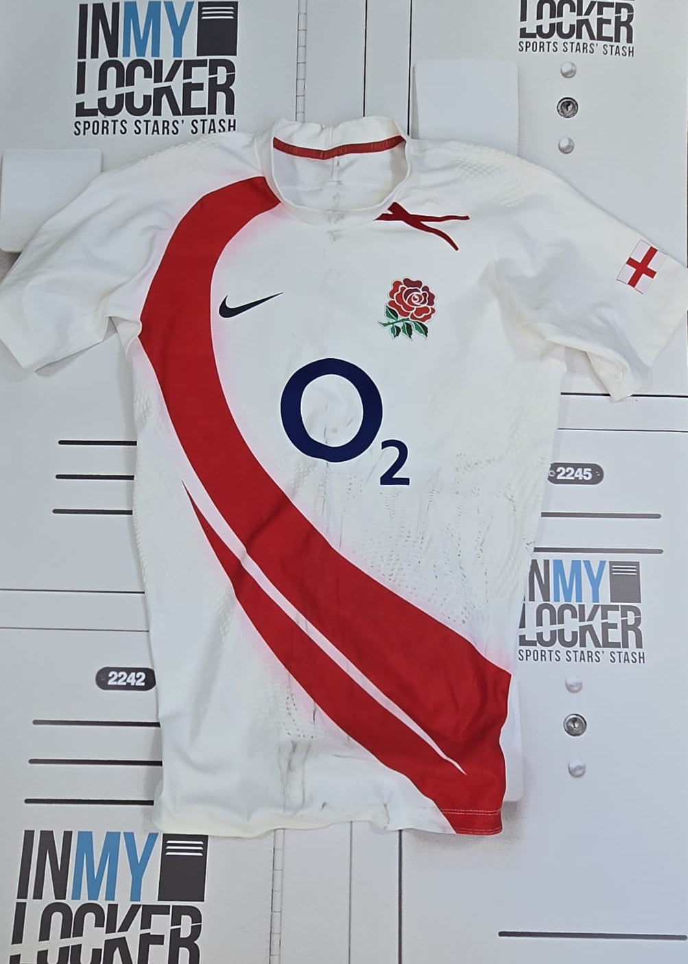 England Rugby 2008 Pro Shirt - Player Worn [White]
