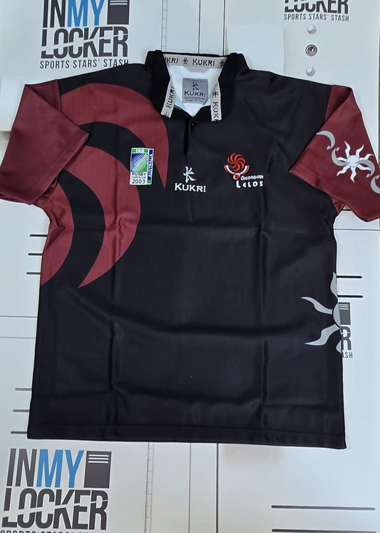 Georgia Rugby - RWC 2003 Playing Shirt [Black and Red]