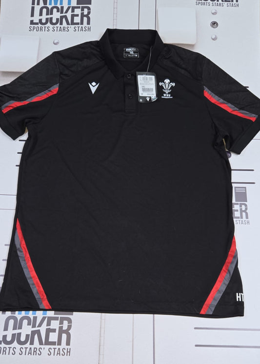 Henry Thomas - Wales Rugby Polo T-Shirt [Black and Red]