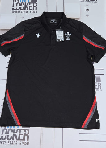 Henry Thomas - Wales Rugby Polo T-Shirt [Black and Red]