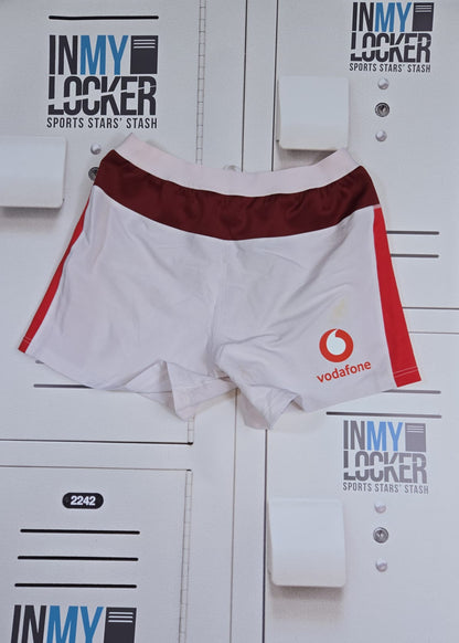 Henry Thomas - Wales Rugby Playing Shorts [White and Red]