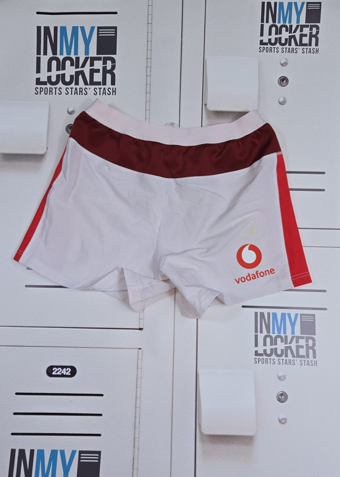 Henry Thomas - Wales Rugby Playing Shorts [White and Red]