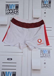 Henry Thomas - Wales Rugby Playing Shorts [White and Red]