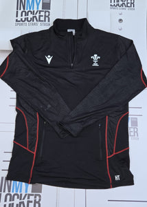 Henry Thomas - Wales Rugby 1/4 Zip Base Layer [Black]