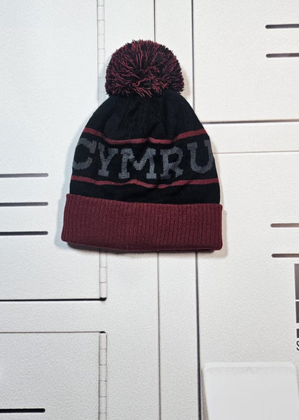 Henry Thomas - Wales Rugby Bobble Hat [Black and Red]
