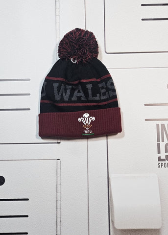 Henry Thomas - Wales Rugby Bobble Hat [Black and Red]