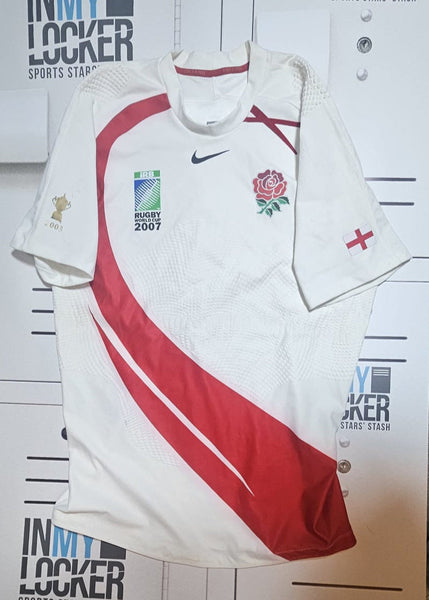 RWC 2007 England Rugby Players Shirt [White with Red]