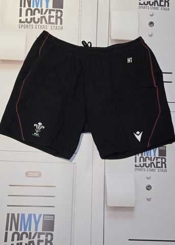 Henry Thomas - Wales Rugby Long Knit Shorts [Black]
