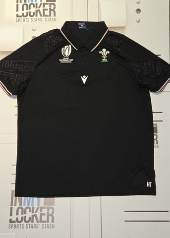 Henry Thomas - RWC 2023 Wales Rugby Polo T-Shirt [Black]