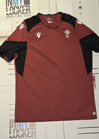 Henry Thomas - Wales Rugby Gym T-Shirt [Maroon and Black]
