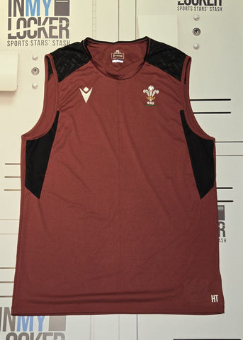 Henry Thomas - Wales Rugby Gym Vest [Maroon and Black]