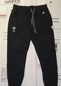 Henry Thomas - Wales Rugby Thick Tracksuit Bottoms [Black]
