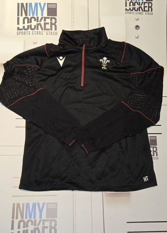Henry Thomas - Wales Rugby 1/4 Zip Tracksuit Top [Black]