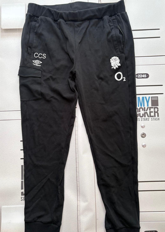 Chandler Cunningham-South - Initialled England Rugby Jogging Bottoms [Black]