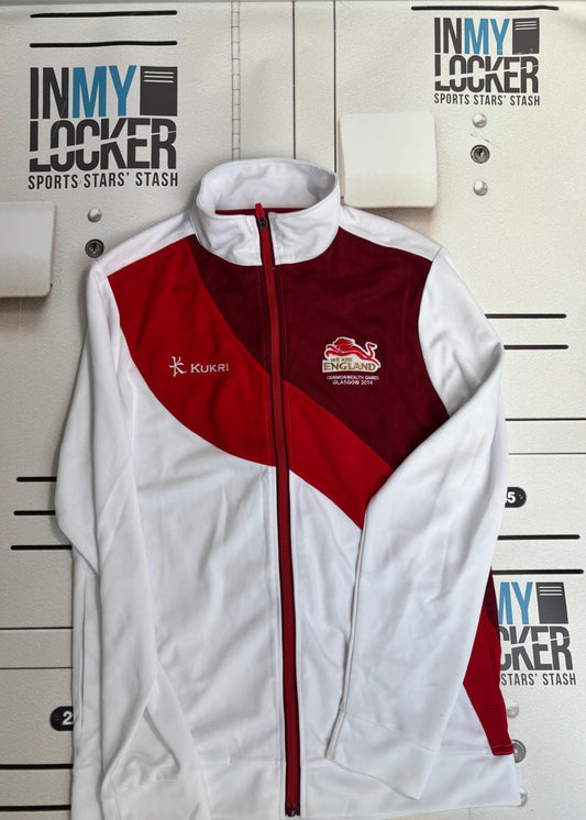 Marcus Watson - England Commonwealth 2014 Full Zip Jacket [White & Red]
