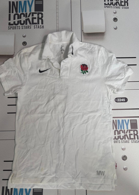 Marcus Watson - Initialled England Rugby Polo Shirt [White]