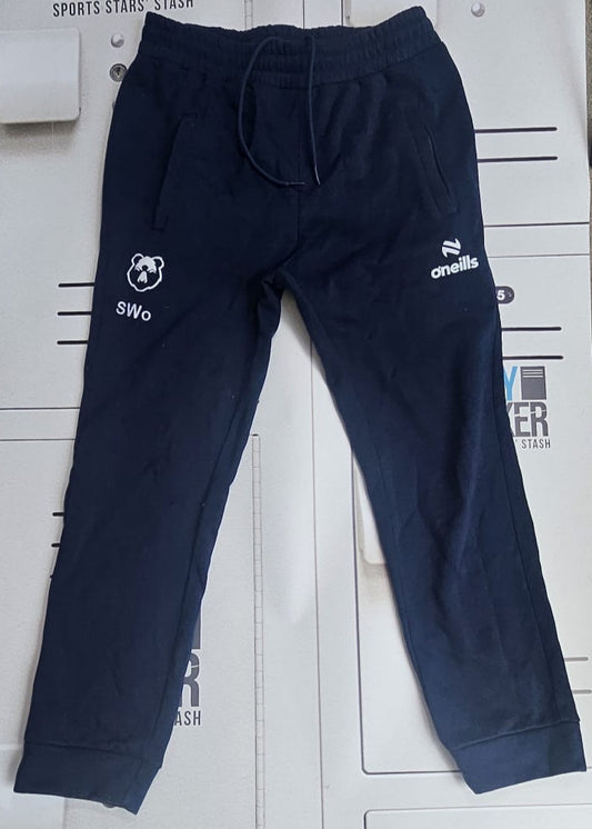 Sam Wolstenholme - Initialled Bristol Bears Heavy knit Tracksuit Bottoms [Navy]