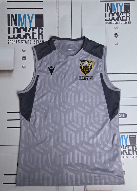 Tom James - Initialled Northampton Saints Gym Vest [Grey]