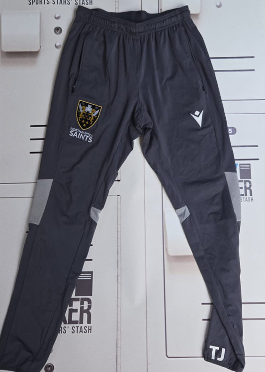 Tom James - Initialled Northampton Saints Tapered Bottoms [Black and Grey]