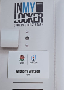 Anthony Watson - England RWC 2019 Changing Room Name Plate [White]