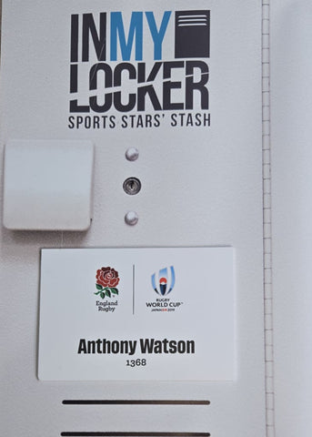Anthony Watson - England RWC 2019 Changing Room Name Plate [White]