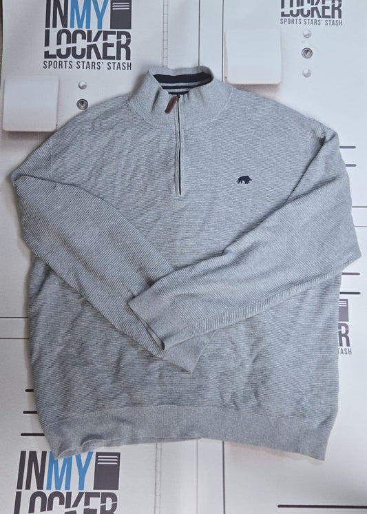 Josh Kemeny - Northampton Saints Raging Bull 1/4 Zip Jumper [Grey]
