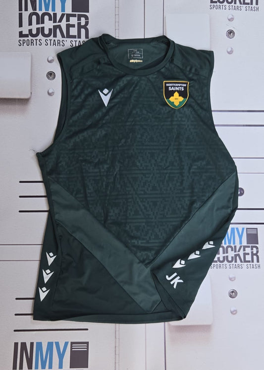 Josh Kemeny - Northampton Saints Gym Vest Initialled JK [Green]