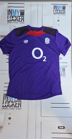 Alex Coles - England Rugby Gym Shirt [Purple & Red]