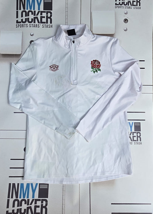 Danny Care - England Rugby 1/4 Zip Sweatshirt [White]