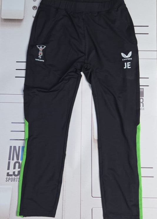 Jordan Els - Initialled Harlequins Castore Tracksuit Bottoms [Black]