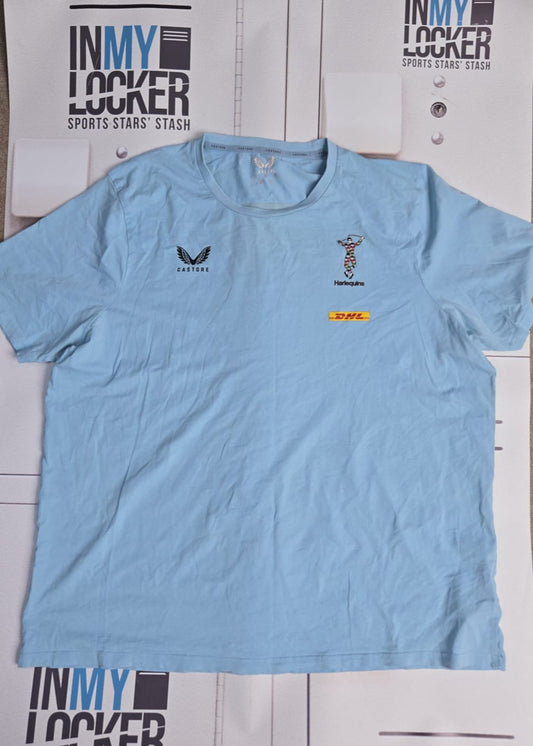 Jordan Els - Harlequins Castore Rugby Casual T-Shirt [Blue]