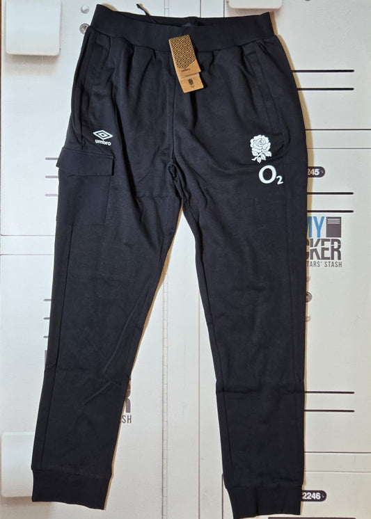 England Rugby Jogging Bottoms [Black]