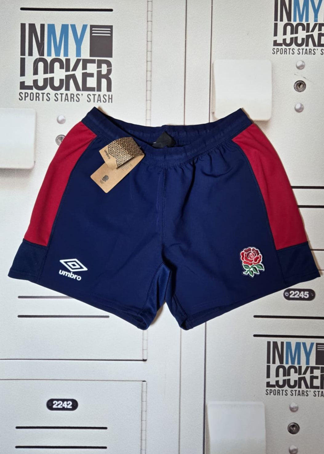 England Rugby - Alternative Pro Shorts [Blue with Red]