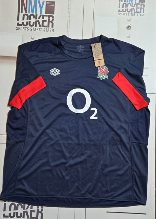 England Rugby - Relaxed Training Shirt [Navy & Scarlet]