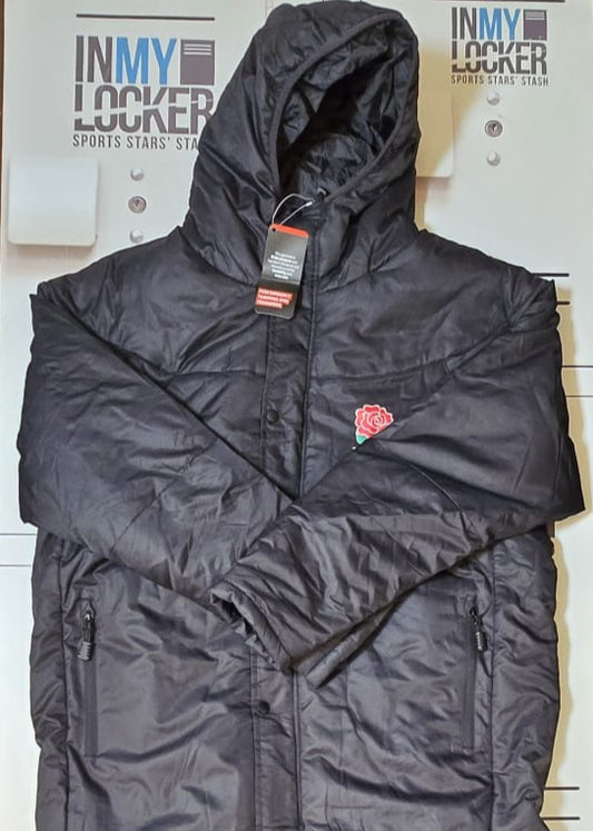 England Rugby Full Length Coat [Black]