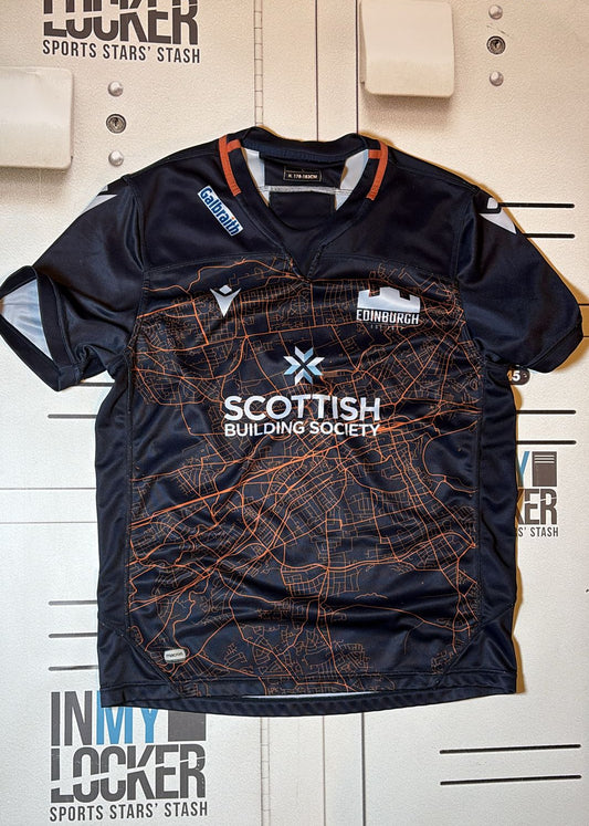 Tom Cruse Edinburgh Rugby Playing Shirt [Black and Orange]