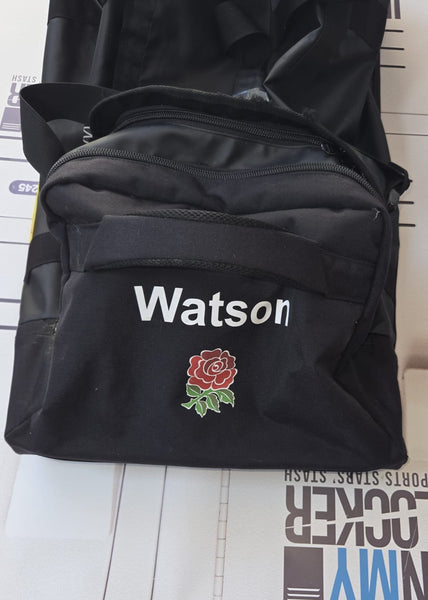 Anthony Watson - England Rugby Large Wheeled Holdall [Black]