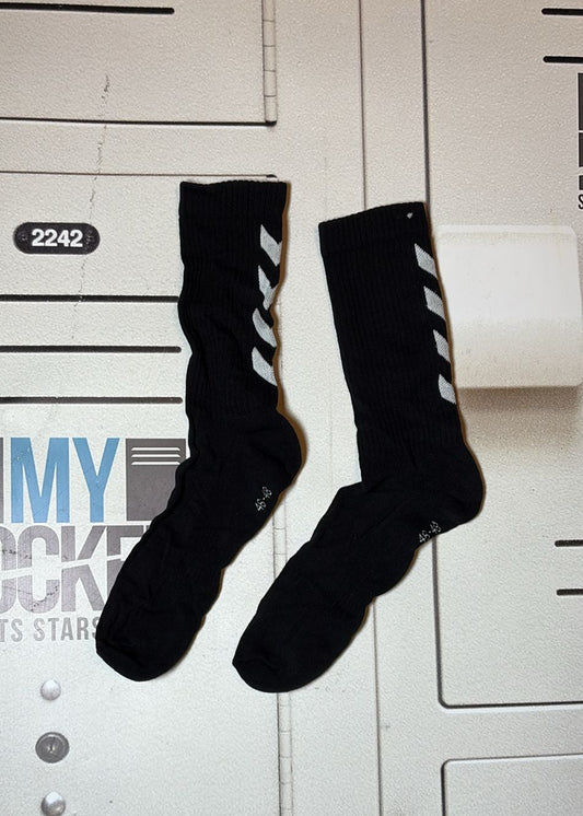 Mid Length Gym Socks [Black]