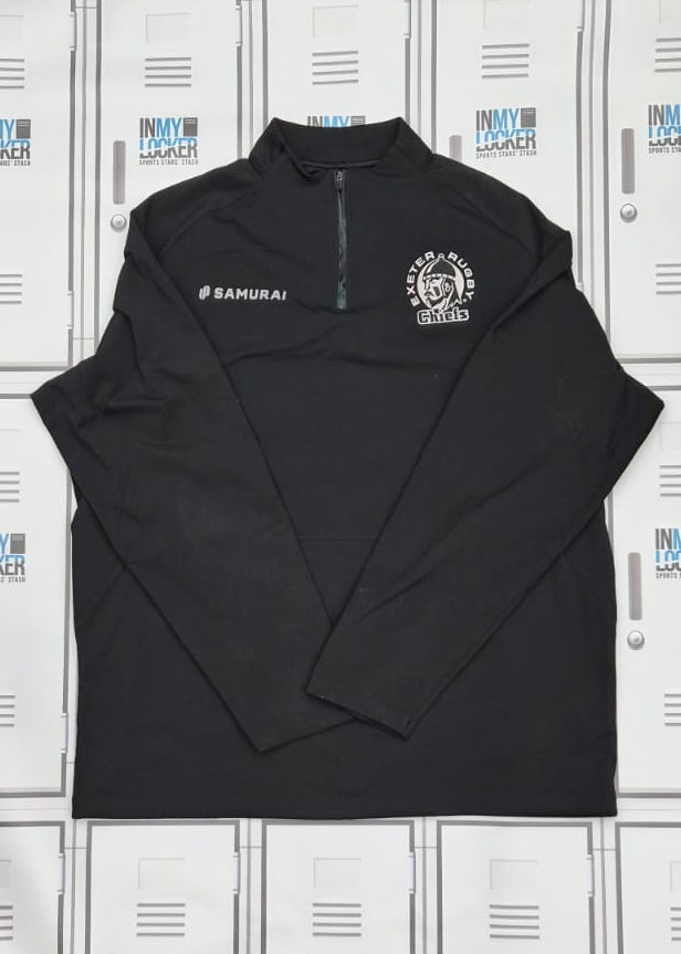 Martin Maloney - Exeter Chiefs Samurai 1/4 Zip Long-Sleeve Top [Black]