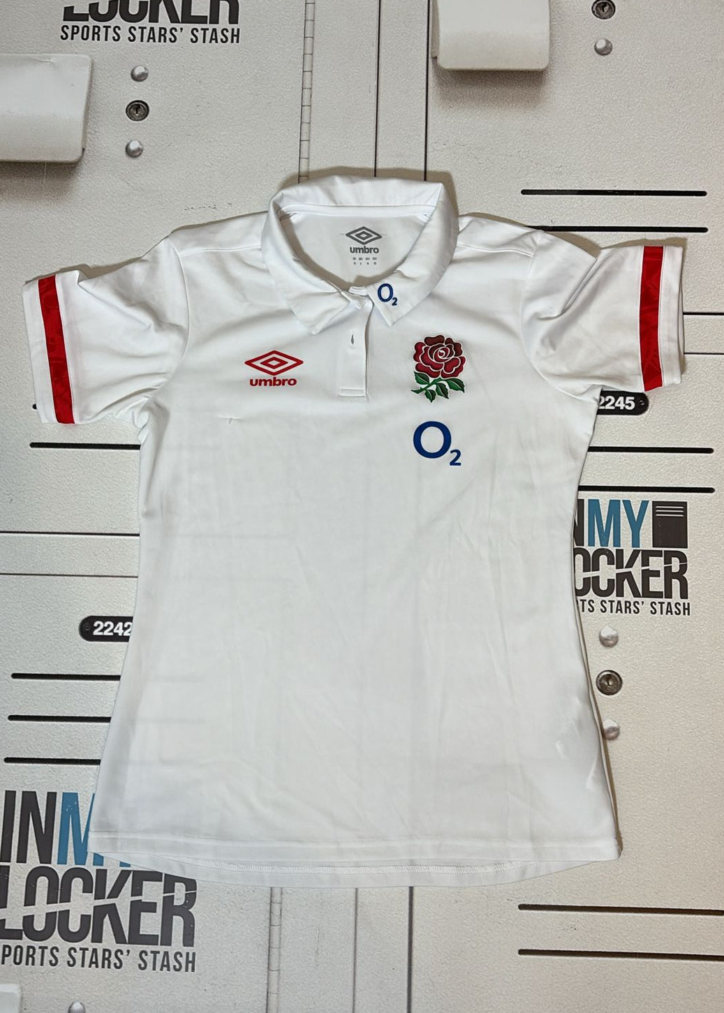 England Rugby Umbro Womens Polo Shirt [White]